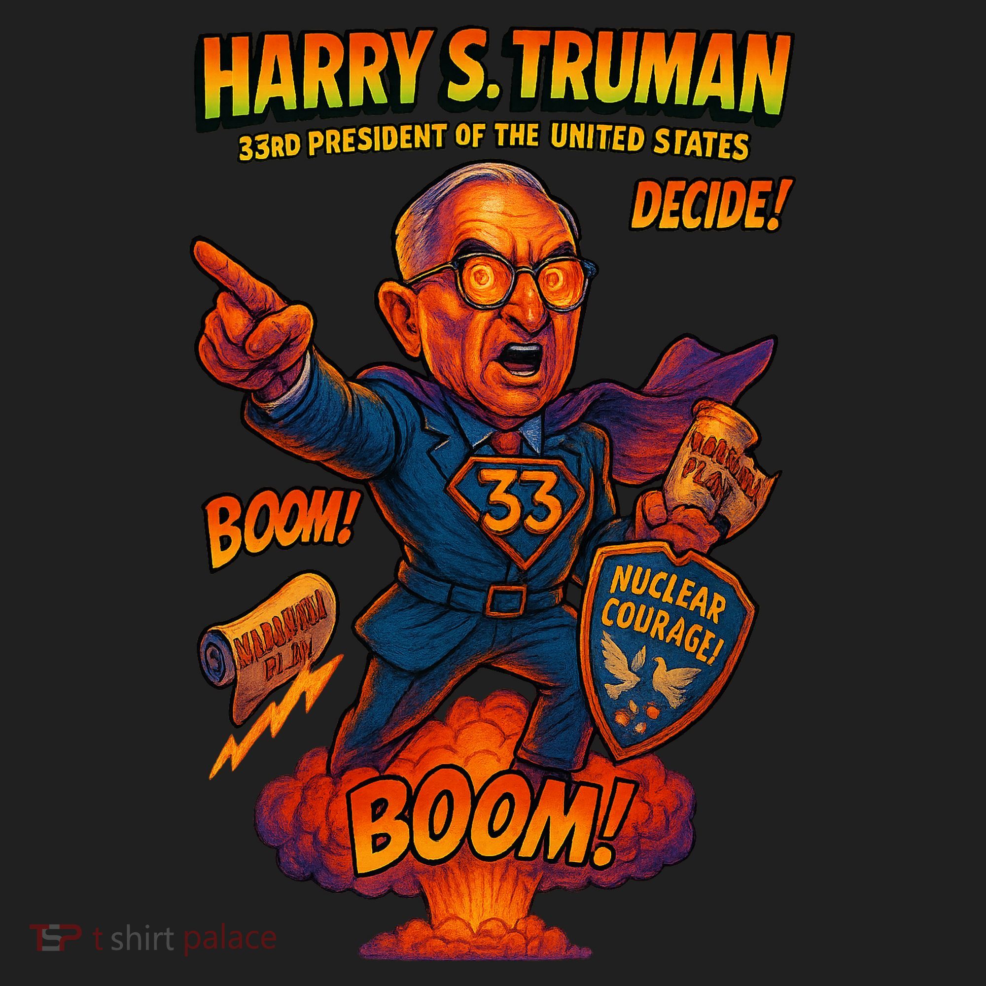 Harry S Truman The Presidential Chronicles Golf Towel
