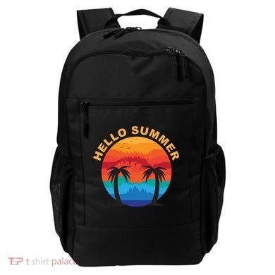 Hello Summer Tropical Sunset Beach Backpack