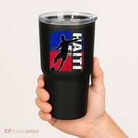 Haitian Soccer Team Haiti Flag Jersey Fans Tumbler thumb 2