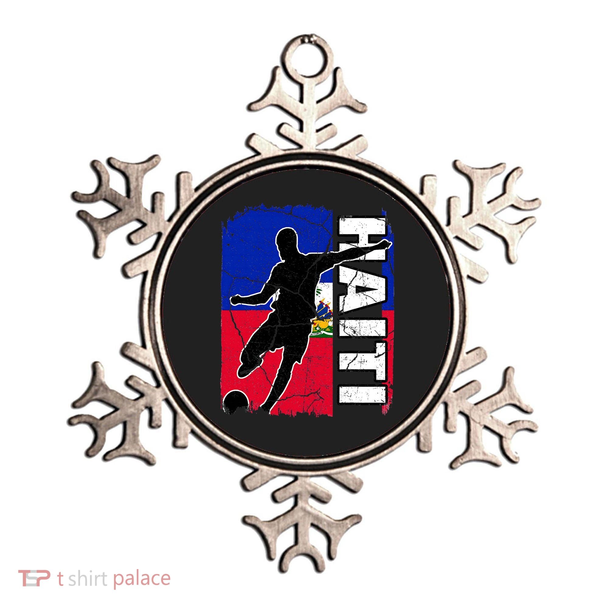 Haitian Soccer Team Haiti Flag Jersey Fans Ornament