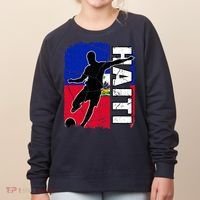 Haitian Soccer Team Haiti Flag Jersey Fans Women's Sweatshirt thumb 0