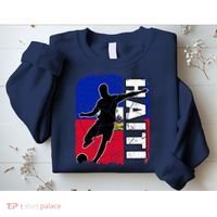 Haitian Soccer Team Haiti Flag Jersey Fans Sweatshirt thumb 2