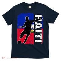 Haitian Soccer Team Haiti Flag Jersey Fans T-Shirt thumb 0