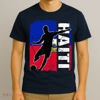 Haitian Soccer Team Haiti Flag Jersey Fans T-Shirt thumb 3