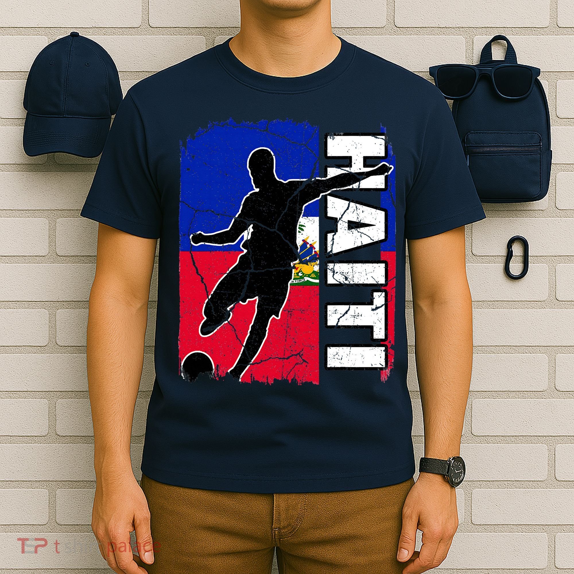 Haitian Soccer Team Haiti Flag Jersey Fans T-Shirt