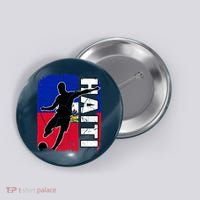 Haitian Soccer Team Haiti Flag Jersey Fans Button thumb 0