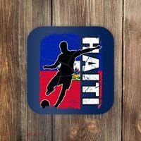 Haitian Soccer Team Haiti Flag Jersey Fans Coaster thumb 0