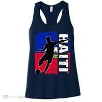 Haitian Soccer Team Haiti Flag Jersey Fans Women's Tank Top thumb 0