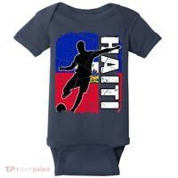 Haitian Soccer Team Haiti Flag Jersey Fans Baby Bodysuit thumb 0