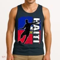 Haitian Soccer Team Haiti Flag Jersey Fans Tank Top thumb 3