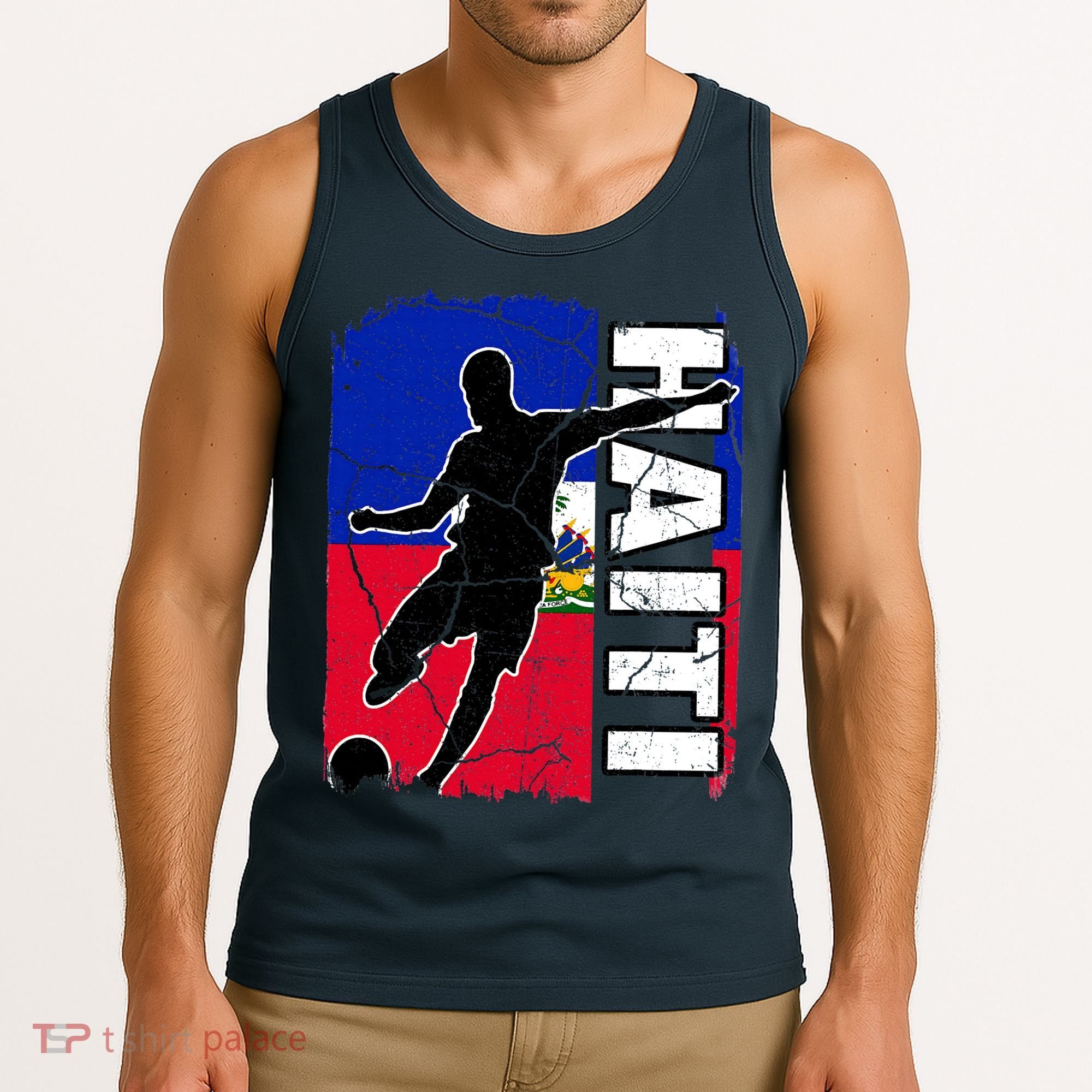 Haitian Soccer Team Haiti Flag Jersey Fans Tank Top