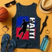 Haitian Soccer Team Haiti Flag Jersey Fans Tank Top thumb 4
