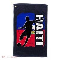 Haitian Soccer Team Haiti Flag Jersey Fans Golf Towel thumb 0