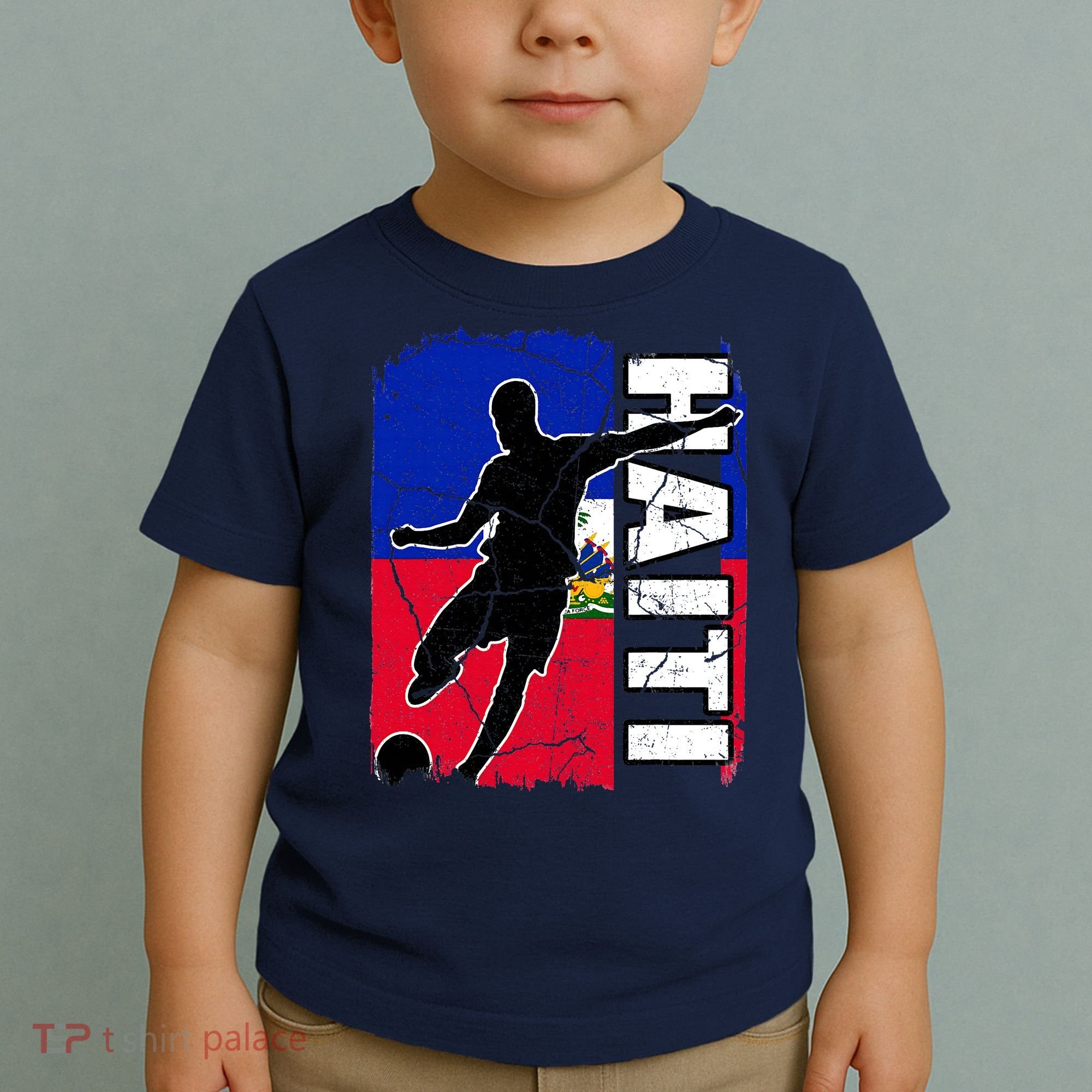 Haitian Soccer Team Haiti Flag Jersey Fans Toddler T-Shirt