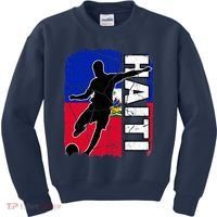 Haitian Soccer Team Haiti Flag Jersey Fans Kids Sweatshirt thumb 0