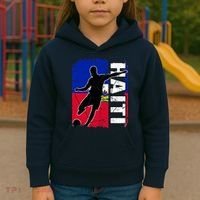 Haitian Soccer Team Haiti Flag Jersey Fans Kids Hoodie thumb 3