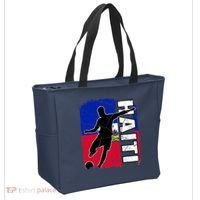 Haitian Soccer Team Haiti Flag Jersey Fans Tote Bag thumb 2