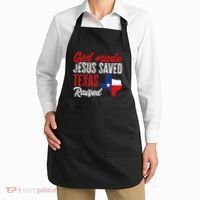 Home State Texas Pride God Made Jesus Saved Texas Raised Apron thumb 2