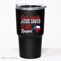 Home State Texas Pride God Made Jesus Saved Texas Raised Tumbler thumb 0