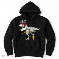 Halloween Skeleton TRex Dinosaur Pirate Trick Or Treat Hoodie thumb 0