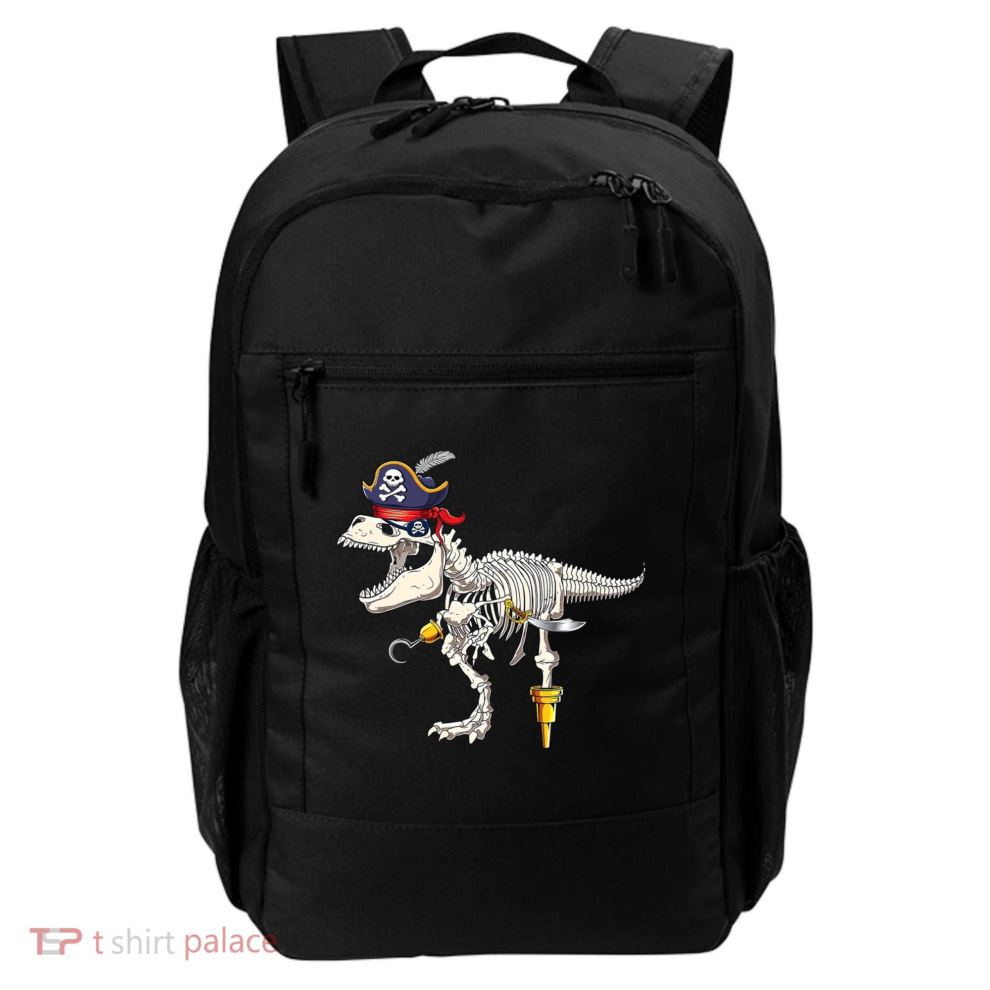 Halloween Skeleton TRex Dinosaur Pirate Trick Or Treat Backpack