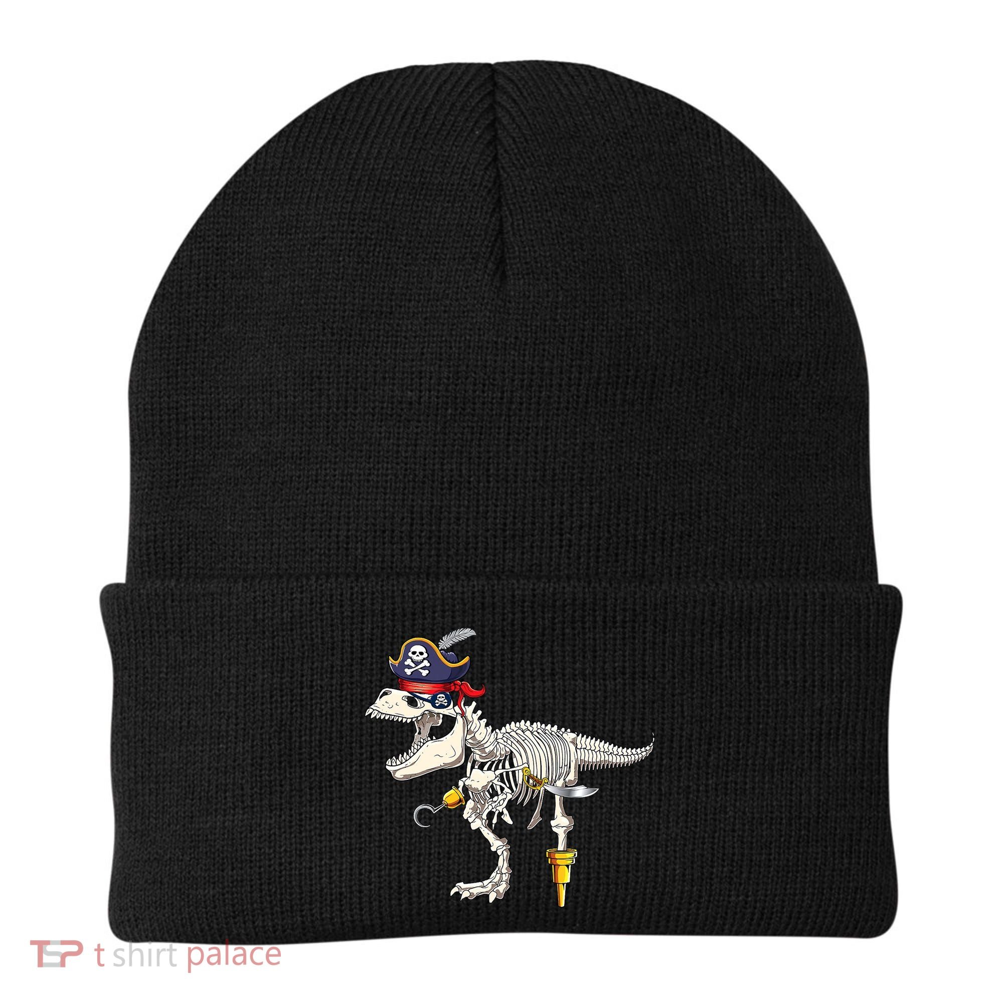 Halloween Skeleton TRex Dinosaur Pirate Trick Or Treat Beanie