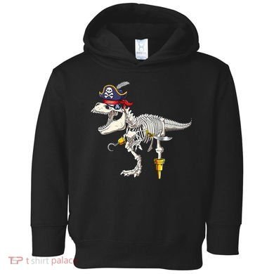 Halloween Skeleton TRex Dinosaur Pirate Trick Or Treat Toddler Hoodie
