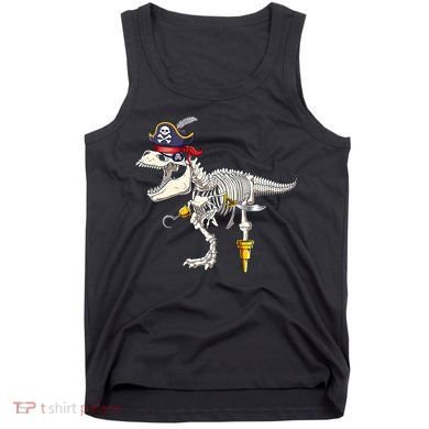 Halloween Skeleton TRex Dinosaur Pirate Trick Or Treat Tank Top