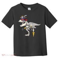 Halloween Skeleton TRex Dinosaur Pirate Trick Or Treat Toddler T-Shirt thumb 0