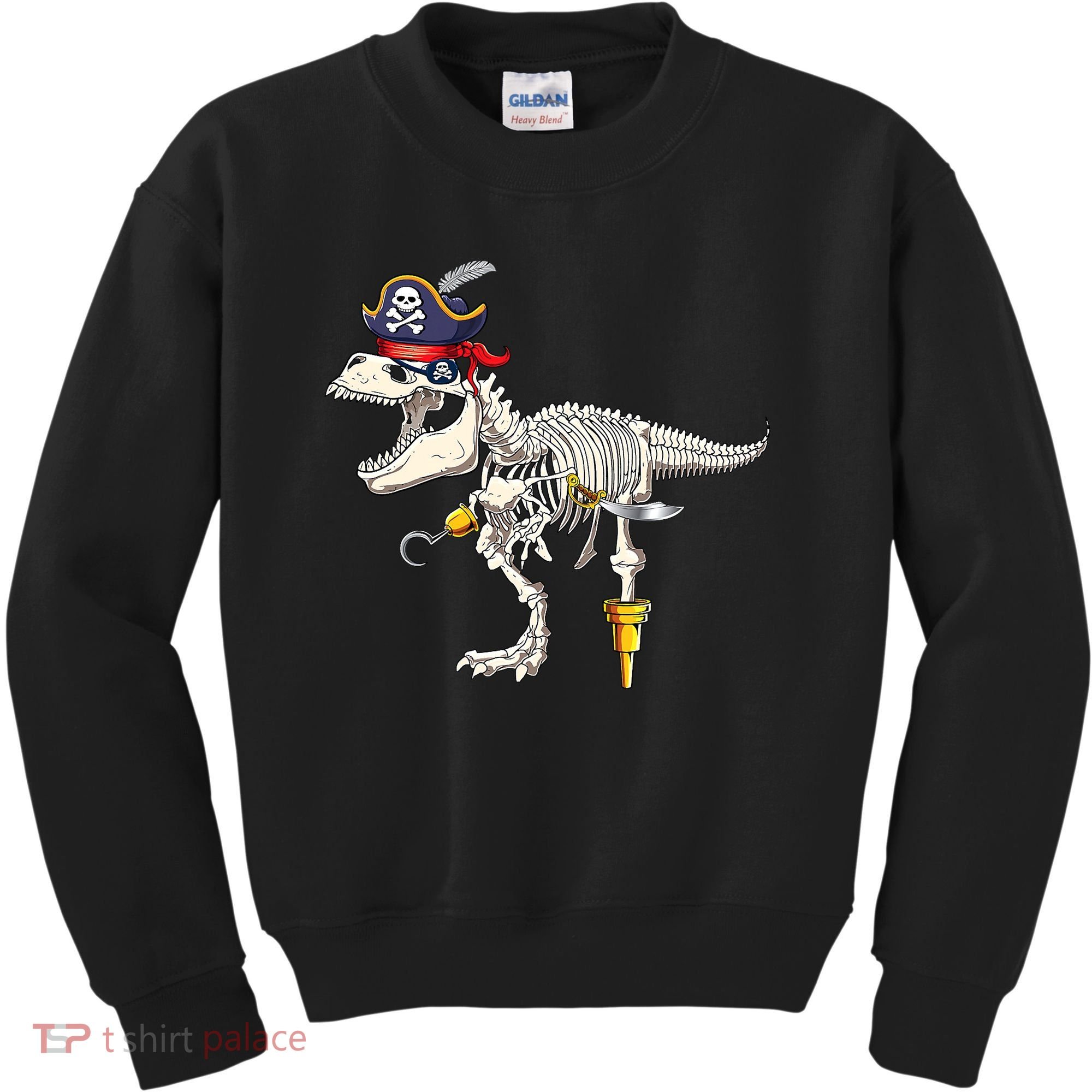 Halloween Skeleton TRex Dinosaur Pirate Trick Or Treat Kids Sweatshirt