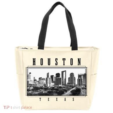 Houston Skyline Texas Pride Vintage Houston Tote Bag