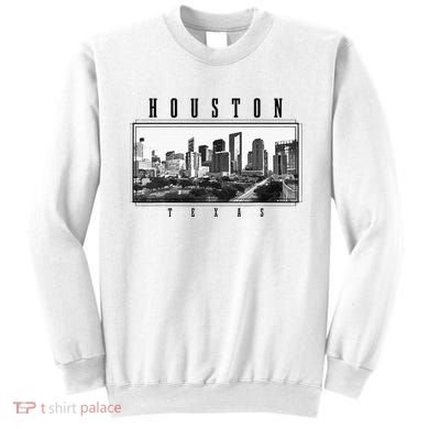Houston Skyline Texas Pride Vintage Houston Sweatshirt