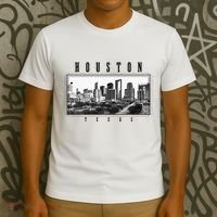 Houston Skyline Texas Pride Vintage Houston T-Shirt thumb 3