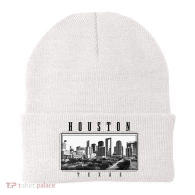 Houston Skyline Texas Pride Vintage Houston Beanie