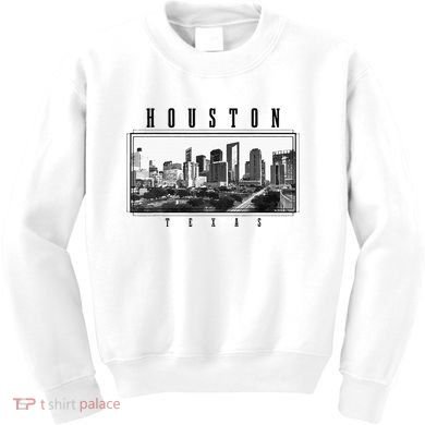 Houston Skyline Texas Pride Vintage Houston Kids Sweatshirt