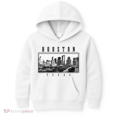 Houston Skyline Texas Pride Vintage Houston Kids Hoodie