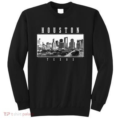 Houston Skyline Texas Pride Vintage Houston Sweatshirt