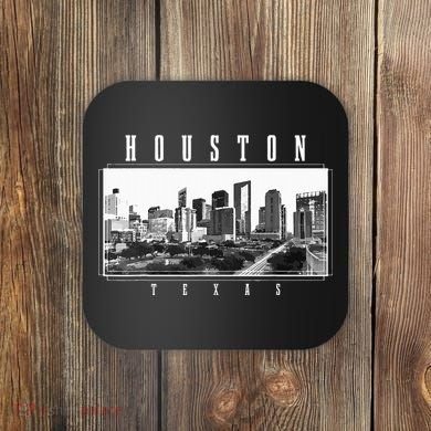 Houston Skyline Texas Pride Vintage Houston Coaster
