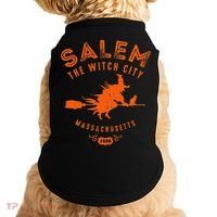 Halloween Salem The Witch City Doggie Tank thumb 0