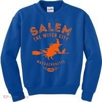 Halloween Salem The Witch City Kids Sweatshirt thumb 0