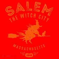 Halloween Salem The Witch City Santa Hat thumb 1