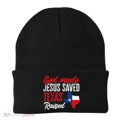 Home State Texas Pride God Made Jesus Saved Texas Raised Beanie