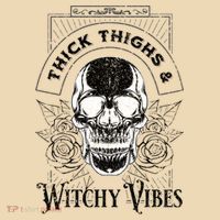 Halloween Skull Tarot Card Thick Thighs And Witchy Vibes Gift Tote Bag thumb 4