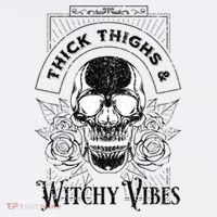 Halloween Skull Tarot Card Thick Thighs And Witchy Vibes Gift Ornament thumb 1