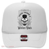 Halloween Skull Tarot Card Thick Thighs And Witchy Vibes Gift Hat thumb 0