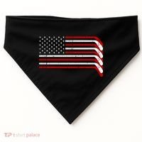 Hockey Stick USA American Flag USA-Made Doggie Bandana thumb 0