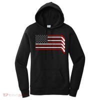 Hockey Stick USA American Flag Women's Hoodie thumb 0