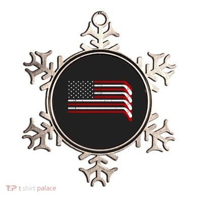 Hockey Stick USA American Flag Ornament