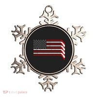 Hockey Stick USA American Flag Ornament thumb 0