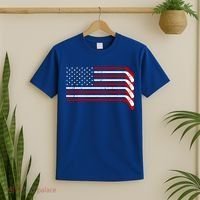 Hockey Stick USA American Flag T-Shirt thumb 2